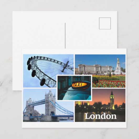 ロンドン ポストカード (正面/裏面)