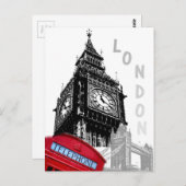 ロンドン ポストカード (正面/裏面)