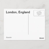 ロンドン ポストカード (裏面)