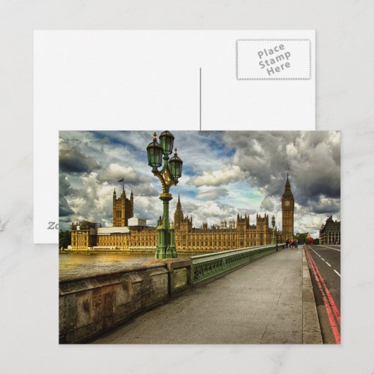 ロンドン ポストカード (正面/裏面)