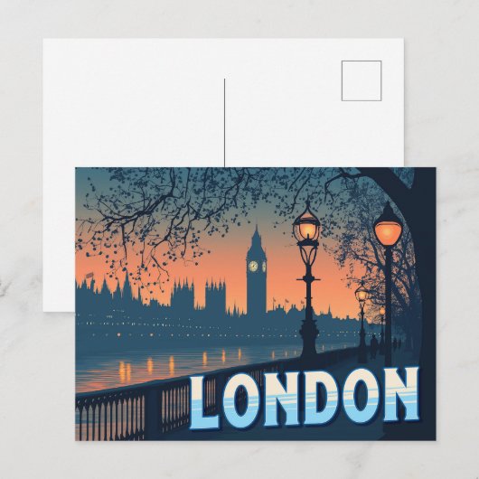 ロンドン ポストカード (正面/裏面)