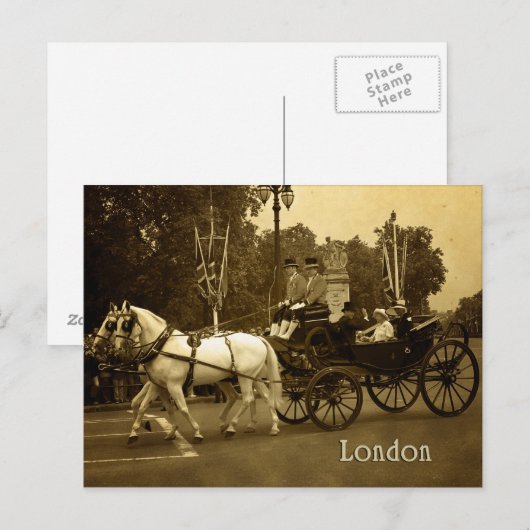 ロンドン ポストカード (正面/裏面)