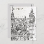 ロンドン ポストカード (正面/裏面)