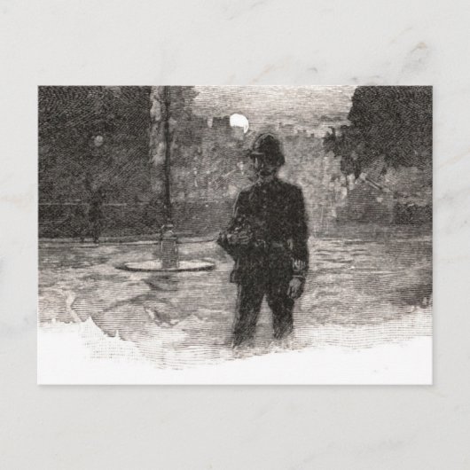 ロンドン・ポリス・アット・ナイト ポストカード (正面)