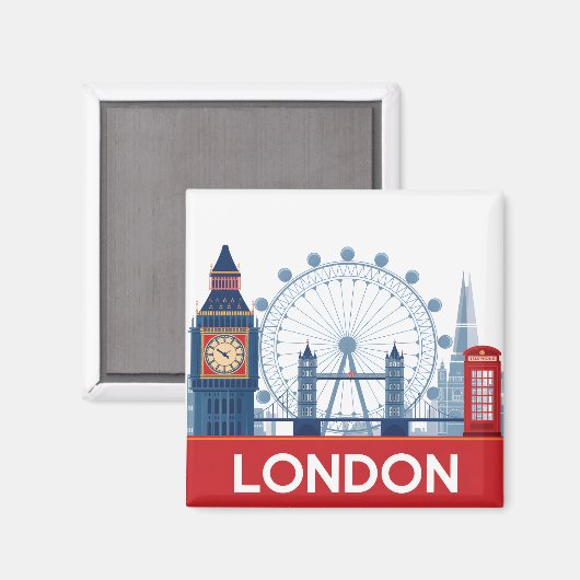 ロンドン マグネット (正面/裏面)