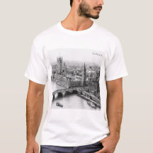 ロンドン モノクロ鉛筆画