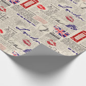 ロンドン ラッピングペーパー (角)