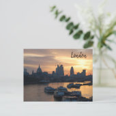 ロンドン – リバーテムズサンライズポストカード ポストカード (スタンド正面)