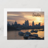 ロンドン – リバーテムズサンライズポストカード ポストカード (正面/裏面)