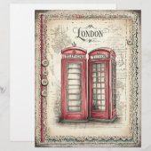 ロンドン&レースデカップスクラップブック紙 (正面/裏面)