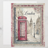 ロンドン&レースデカップスクラップブック紙 (正面/裏面)