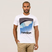 ロンドン 傘 トラベル ポスター Tシャツ (正面フル)