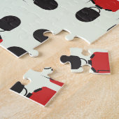 ロンドン、兵士、シームレスなパターン ジグソーパズル (側面)