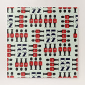 ロンドン、兵士、シームレスなパターン ジグソーパズル (横)