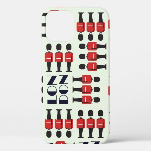 ロンドン、兵士、シームレスなパターン Case-Mate iPhoneケース (裏面)