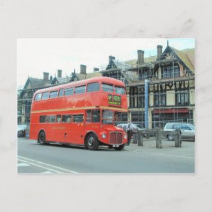 ロンドン、古いRoutemasterダブルデッカーバス ポストカード