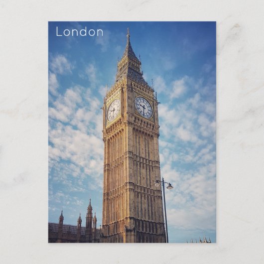 ロンドン – 国会議事堂 シーズンポストカード (正面)