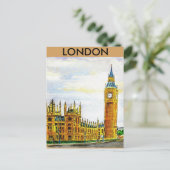 ロンドン。国会議事堂。 ポストカード (スタンド正面)