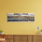 ロンドン(手彩色版木、銅版、版画) キャンバスプリント (インサイチュ (リビング))