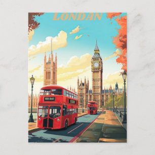 ロンドン 旅行 ポストカード アート, ロンドン 旅行 アート, イ