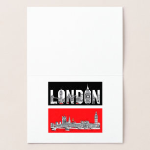 ロンドン 箔カード