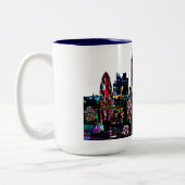 ロンドン、英国グラフィティ ツートーンマグカップ (左)