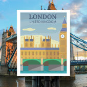 ロンドン,英国ヴィンテージレトロ旅行 ポストカード