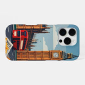 ロンドン - 街のシンボル iPhoneケース (裏面横)