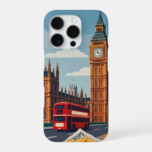 ロンドン - 街のシンボル iPhoneケース (裏面)