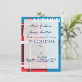 ロンドン　赤バス 招待状 (スタンド正面)