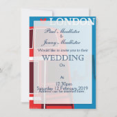 ロンドン　赤バス 招待状 (正面)