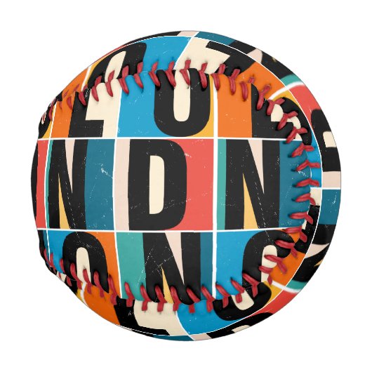 ロンドン 野球ボール (裏面左)