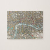 ロンドン(1848年)のヴィンテージの地図 ジグソーパズル (横)