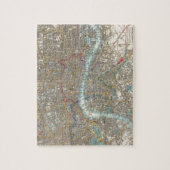 ロンドン(1848年)のヴィンテージの地図 ジグソーパズル (縦)