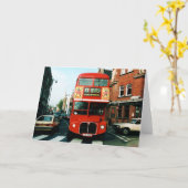 ロンドン# 73ダブルデッカーバス カード (黄色い花)