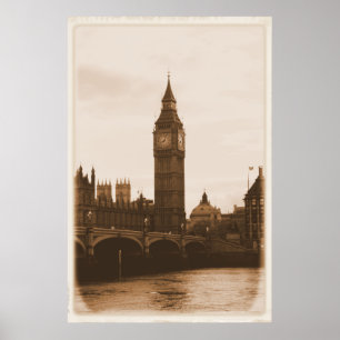 ロンドン – Big Ben - Thames – ポスター