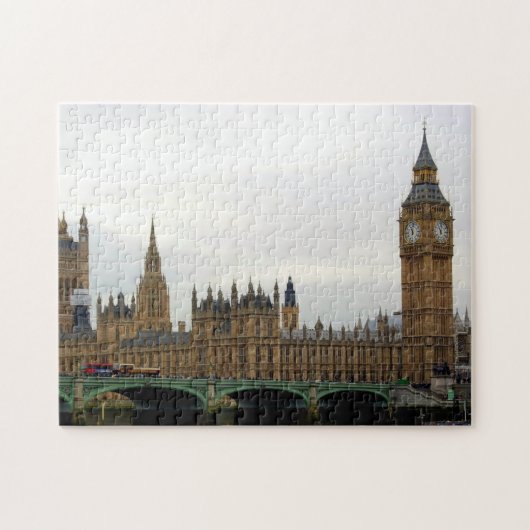 ロンドン – Big Ben - Westminster - 11x14 - 252台。 ジグソーパズル (横)