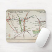 ロンドン、c.1915の輸送の地図 マウスパッド (マウス)