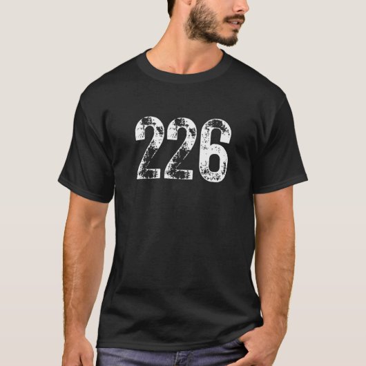 ロンドン(ON) モバイル電話 エリアコード 226 Tシャツ (正面)