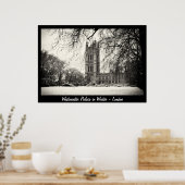 ロンドン – Westminster in Winter No.2 （ポスター） ポスター (キッチン)