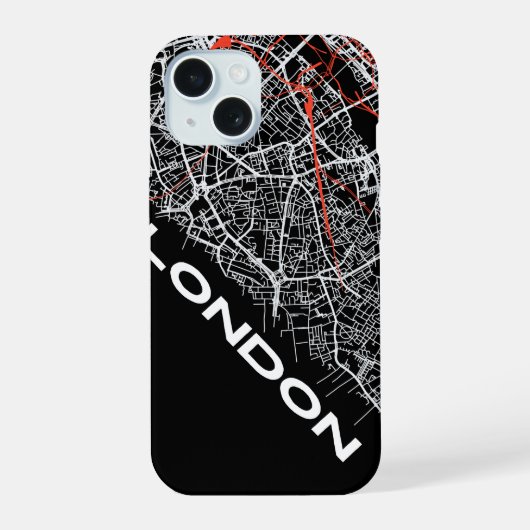 ロンドンiPhoneケース iPhone 15ケース (裏面)
