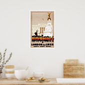 ロンドンLNERイングランドヴィンテージ旅行 ポスター (キッチン)