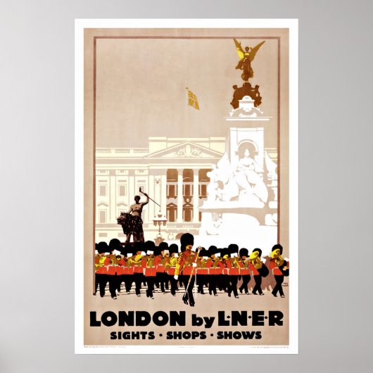 ロンドンLNERイングランドヴィンテージ旅行 ポスター (正面)