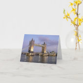 ロンドンNotecardのタワー橋 カード (黄色い花)