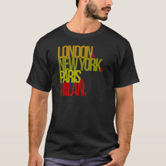 ロンドンNYパリミラノ Tシャツ