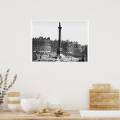 ロンドンU.K.通りシーンc1895、トラファルガースクエア ポスター (キッチン)