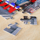 ロンドンUKオックスフォード通り観光客シーン ジグソーパズル (側面)