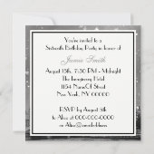 ロンドンUKスカイライングレーホワイトハートスウィート16 招待状 (裏面)