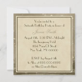 ロンドンUKスカイラインディストグレーホワイトハートスウィート16 招待状 (裏面)