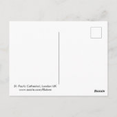 ロンドンUKポストカード夕暮れセント・ポール大聖堂 ポストカード (裏面)